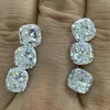 Meisidian Gemstone Lab Grown Moissanite 6 6mm 1カラットVVS D無色のクッションカットルーズストーンH1015271Q