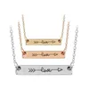 Pendentif Colliers Lettre Collier Amour Minimaliste Cupidon Rose Or Couleur Bar Bâton Simplement Tal Flèche Pour Femmes Hip Hop Bijoux Drop de Dh9Ou