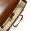 Hoge kwaliteit leer vrouwelijke modeontwerpers tas handtas crossbody camera Horsebit Mini 1955 vrouw clutch schoudertassen luxe handvat vintage zadel handtassen