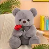 Partybevorzugung Großhandel 25/35 cm Umarmung Rose Teddybär Puppe P Spielzeug Kinder Geburtstagsgeschenk Drop Lieferung Hausgarten Festliche Lieferungen Event DHT9Y