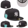 New Fitted hat Men Women Designer Baseball Hats letter Hip Hop Sport Full Closed Flat Cap Embroidery Chapeau Stitch Heart Hustle Flowers S-12