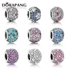 DORAPANG 100% Plata de Ley 925 pura plata brillante estadísticas Clip Charm Bead Fit Pulsera Original DIY pulsera toda la fábrica 245S