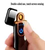 Novelty Electric Touch Sensor Cool Lighter USB Rechargeable Portable Windproof lighters Household Smoking Accessories Whole3494677