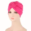 Ethnische Kleidung Twist Knot Muslimische Frauen Hijabs Hüte Beanie Turban Chemo Krebs Kopfbedeckung Abdeckkappen Wrap Bonnet Haarausfall Schal Solide