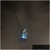 Pendant Necklaces Cage Luminous Necklace Love Wish Natural Pearl Glow In The Dark Mermaid Hollow Locket Drop Ship Delivery Jewelry Pe Dhkam