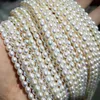 Bracelets naturels Aaa perles d'eau douce en forme de riz pour la fabrication de bijoux, bracelet fait à la main, collier, boucles d'oreilles 2 3 4 5 6 7 8 9mm