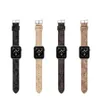 Straps Genuine Cow Leather Watchband For Apple Watch Strap Bands Smartwatch Band Series 1 2 3 4 5 6 7 S1 S2 S3 S4 S5 S6 S7 SE 38MM 41MM 4