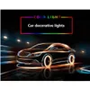 Dekorative Lichter 6 in1 Atmosphärenlicht 8M RGB Auto Glasfaserlampen Fernbedienung Innenumgebung für Drop Delivery Mobiles Moto Dhzmn