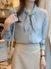 Women's Blouses Shirt Spring In Chiffon Long Sleeve Temperament Design Sense Of Fashion Trend Top Professional Tops