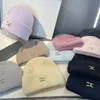 Unisex designer beanies logo applikation dubbelskikt kanin hår ullhatt mjuk söt stickad hatt gata förtjockad varm trendig kall hatt höst vinter