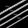 Tennis Chains Mens Necklaces Gold Silver Plated Luxury Fashion Artificial Diamond Rhinestone Hip Hop Jewelry for Women 5 6mm chain260r