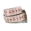 Momen Fashion Mirror Quality Rhinestone Belt Rock Gold Backle Men Crystal Belts幅3.8cm側の金属青銅のバックルベルト