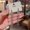 2024 Designer S925 Silver Needle Exaggeratedly Long Tassel Zircon Earrings Women's Instagram Trendy Luxury Small Popular Earrings Net Red Earrings factory outlet