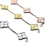 Link Designer Armband Schmuck Schmuck Vanca Kaleidoskop 18K Gold Van Clover Armband mit funkelnden Kristallen und Diamanten Perfektes Geschenk für Frauen Mädchen 89 kw