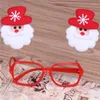Solglasögon ramar kreativ gåva jul tecknad barn vuxna glasögon festklädning leksaksdekorationer