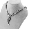 För mäns 6 5 mm hängkedjedalsband byzantinska kejsarkedjor rostfritt stål silver färghalsband smycken gåvor hosent281m