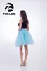 Faldas Folobe Sky Blue Ballet Tutu Tulle Mujeres Adultos Falda de cintura alta Ropa de baile Vintage Lolita Petticoat Faldas Saias