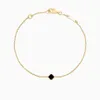 Bracelets four leaf Bracelet luxury Jewelry 18K Gold Bangle bracelet for women men silver Chain elegant jewelery