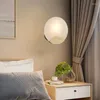 Lâmpada de parede Modern Minimalista Criativo Cobre Mármore LED Decorativo Coppery Quarto Estudo Sala de Jantar Luminárias