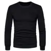 Men's Sweaters Classic Casual Crew Neck Waffle Sweatshirts Long Sleeve Sports Active Tops (Black/Navy/Wine/Dark Gray/Light Gray)