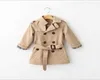 Fashion Boys Girls Red Trench Coat Long Tench Coats Fall Winter Children Plaid Doublebreased Jackets Kids Boy Outwear 1127726464