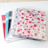 100Pcs Printing Flower Thicken Plastic Bags For Cute Charms Earrings Jewelry Packaging 15 20cm287q