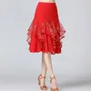 Stage Wear Ballroom Dance Skirts Women Latin Tango Modern Dancing National Standard Waltz Flamenco Competition Dress