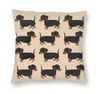 CushionDecorative Pillow Cute Dachshund Puppy Pattern Cushion Cover 3D Print Wiener Sausage Dog Square Throw Case For Car Pillowc2826722