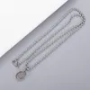 Fashion Couple Chain Necklace Creative Pattern Retro Chain Necklace High Quality 925 Silver Plated Material Pendant Jewelry Supply235z