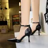 Sandalen Damen Elegante Schlangenmuster High Heels mit spitzer Zehenpartie und hohlem Ausschnitt einer Linie für Bankett DS-8323-5