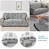 Housse de canapé extensible imprimé motif Floral housse de coussin lavable protection de meubles pour salon 231229