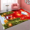 Living room Santa Claus carpet home decoration sofa table bedroom large area nonslip floor mat Christmas 231229