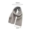 Scarves 2023 Korea Cashmere Scarf Women's Autumn Winter Fashion Knitted Thicke Warm Soft Office Lady Elegant Female Shawl