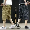 Męskie szorty nknienty cargo heren zomer casual katoenen multi-pockets Rijbroek Korte Broek Militaire Camuflage 5xl