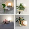 Wall Lamp Nordic LED Lamps Modern Wood Glass Sconces Lights For Living Room Bedroom Home Decor Indoor Lighting Fixtures