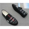 2024Brand Black och Khaki Canvas Shoes Luxurious Brand Men loafers Black Canvas Leather Insole Men Casual Shoes Men Men