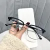 Solglasögon 2024 Ultralight Men Half Frame Reading Glasses Women Presbyopia Unisex Eyewear Fashion Design Shortsighted Glass