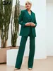 Solid Tuxedo Plus Size Womens Pantsuit Three Piece Office Suit Lilac Formell outfit Suits For Prom Women Blazer Vest Pants 231229