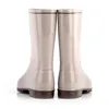 Estilo asiático tubo feminino antiderrapante botas de chuva pvc brilhante curso moda impermeável botas de chuva moda botas de água 231229