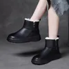 Buty buty dla kobiety eleganckie ze średnim obcasem damskie skórzane skórzane frędzle wodoodporne anty -skid got na poślizgu