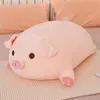 40/50/60/80 cm Squish Varken Gevulde Pop Liggend Pluche Piggy Speelgoed Dier Zachte Plushie Kussen Kussen Kinderen Baby Troostend Cadeau 231229