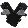 Extreme värmestålig handskar läder med sömmar perfekt för öppen spis ugnsgrillsvetsning BBQ MIG POT 231229