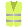 Vestes de chasse 1/2/4 pièces, gilet à bande réfléchissante pour voiture, combinaison de sécurité en maille fluorescente d'urgence