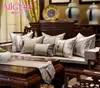 Avigers Luxury Modern Chinese Style Patchwork Throw Pillow Case Covers Brown Grey Cushion Covers with Tassels 45 x 45 50 x 50cm 213397534