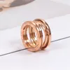 Style projektanta Wysokiej jakości luksusowa biżuteria mody para love ring 925s ceramiczna 2-3 mężczyzn i kobiety wiosenne pierścienie litera b276k