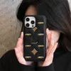 Luxe telefoonhoesje Designer iPhone-hoesje voor iPhone 15 Pro Max hoesjes Apple iPhone 14 Pro Max 13 12 11 13promax hoesje Modemerk 3D lederen reliëf goud mobiele telefoonhoes