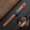 Straps Genuine leather loop strap For Apple Watch Ultra 49mm Band Series 8 7 41mm 45mm Apple Watch SE 6 5 4 3 40mm 44mm 42mm 38mm Band