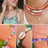 4800 Rainbow Color Clay Beads Kit 6mm platt runda polymerlera pärlor för armband som gör DIY handgjorda boho -stil armband Earri 231229