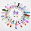 Pendant Necklaces Fashion Mixed Glass Crystal Pillar Pendants & For Making Jewelry Charm Pendulum Accessory 24pcs/lot Wholesale Free