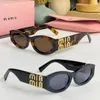 Fashion miu Sunglasses Women's designer Cat eye plate glasses Thick frame sunshade sunglasses Letters men's sunglasses